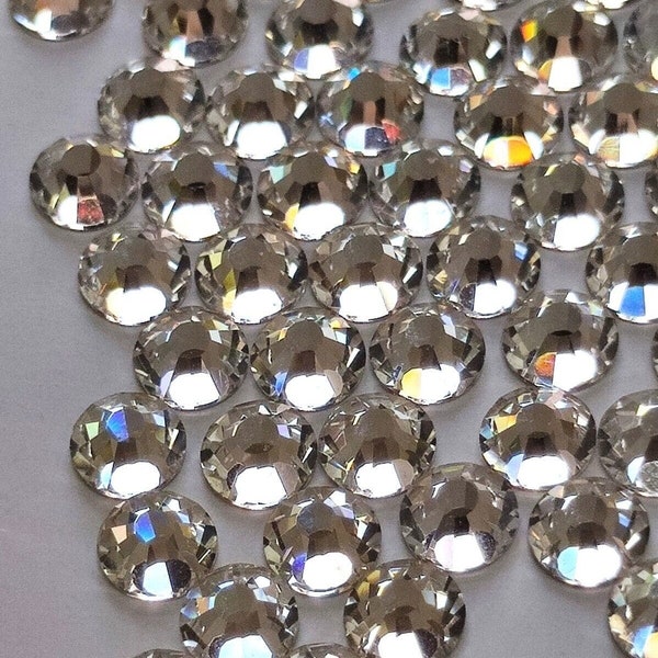 300 pcs SS20 Crystals clear Hotfix Strass Perles Flatbacks Superbe qualité 5A