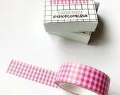 Gingham Pink Washi Tape