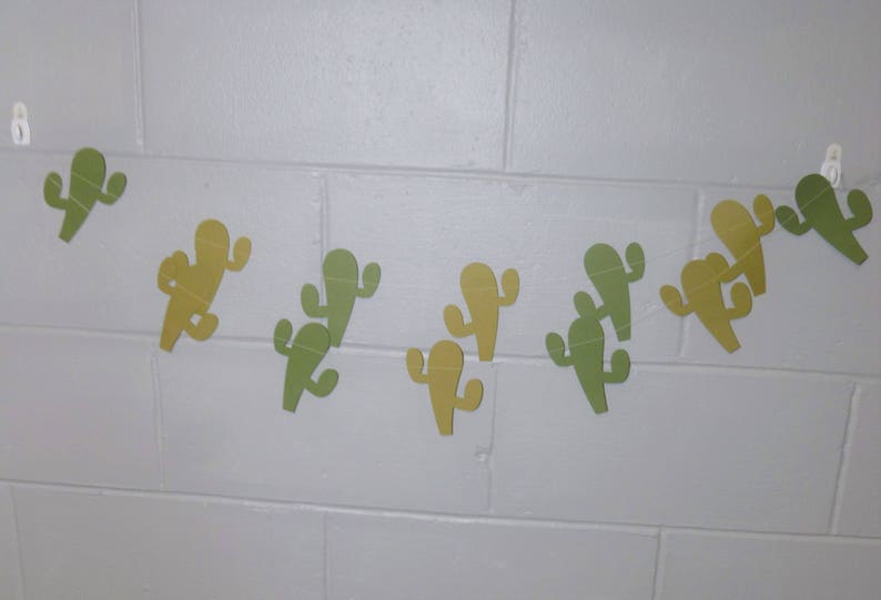 Cactus Garland Paper Cactus Garland Succulent Southwest Etsy