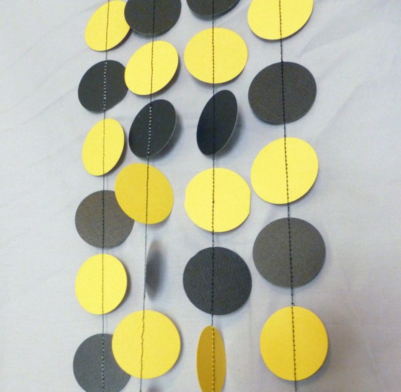 Black And Gold Garland Party Decor Football Party Etsy