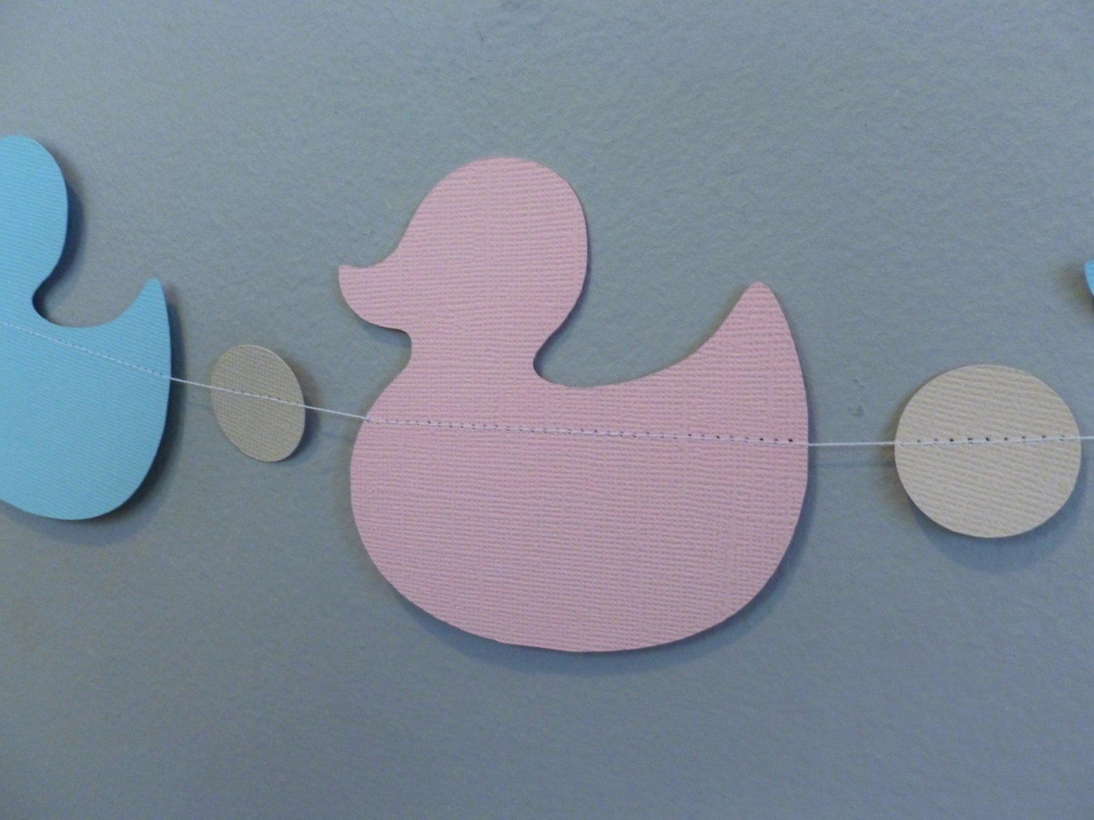 Rubber Duck Gender Reveal Paper Garland Reveal Party Decor Etsy