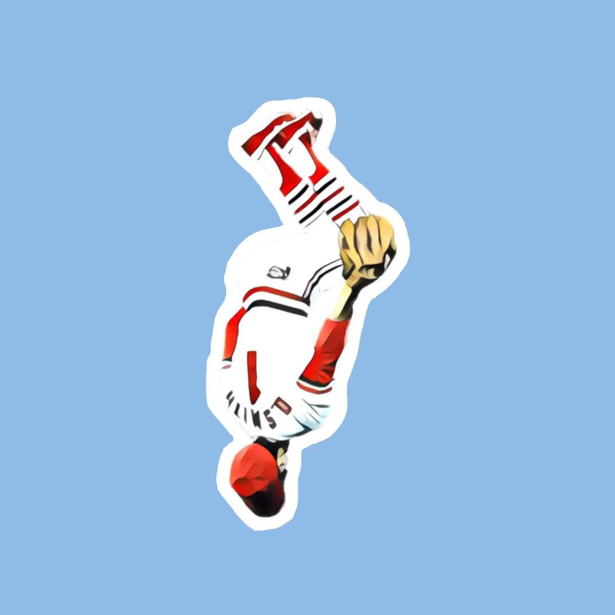Naklejka Ozzie Smith Back Flip | Naklejka winylowa St. Louis Cardinals Color Kiss-Cut