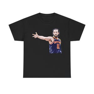 Jalen Brunson Celebration Tee 2 New York Knicks Big Head Cotton Tee Shirt, Unisex Heavy Cotton T-Shirt