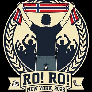Norway Soccer T-Shirt | Ro Ro Viking Row New York 2026 | Norwegian Pride Fan Tee Tailgate Gift