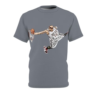 ヴィンス・カーター ネッツ AOP Tシャツ | ニュージャージー ネッツ ファン アパレル | バスケットボール ファンのための全面プリント T シャツ