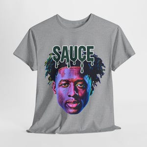 Saucen Gärtner T-Shirt | New York Jets T-Shirt | Jets Fußball Fan-Shirt | NFL tropfende Soße Design | Gildan 5000 Unisex