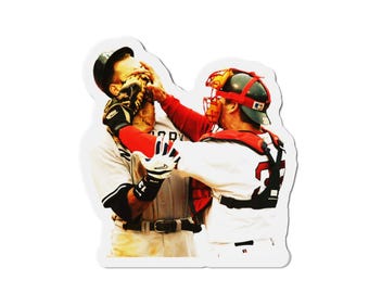 Jason Varitek ARod Fight Magnet - Wycinany magnes - Prezent dla fana Red Sox
