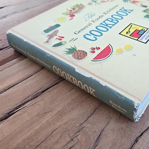 Vintage 1959 General Foods Kitchens Cookbook Hardcover 1st Printing Recipe Book.