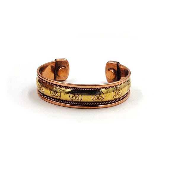 EUMENIDES Bracciale Magnetico Per Uomo E Donna, 2 Pezzi, Braccialetto Ematite Antistatico, Bracciale, Adjustable (6.5 - 7.5 Inches), Magnete, Magnetico