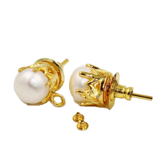 Buy Tiny Pearl Studs Gold . Pearl Earrings Dangle . White Pearl Post  Earrings 14k Gold Fill . Freshwater Pearl Earrings Online in India - Etsy
