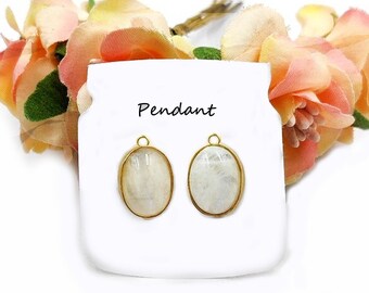 40 Ciondoli A Forma Di Luna Arcobaleno – In Lega, Incisi, 18x12mm, Per Collane, Orecchini, Bracciali E Creazioni Fai Da Te - 3