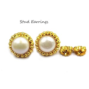 Freshwater Pearl & Multi Color Birthstone Designer Earring post Charm Pendant Connector n Stud Earring Handmade DIY Jewelry Making Supplies