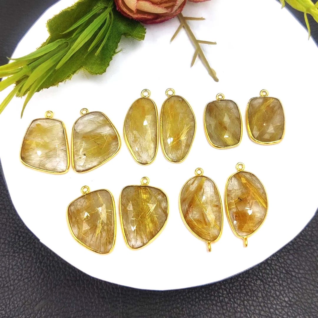 Nanis Bracciale IPANEMA a fascia in oro, quarzo rutilato e diamanti - Nanis It