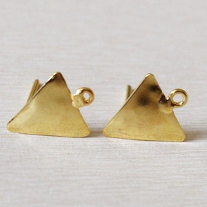 Vergoldet Dreieck Ohrring Post | Handmade Ohrstecker | Designer Ohrstecker | Schmuckzubehör | DIY Schmuckherstellung Lieferungen | Geschenkidee