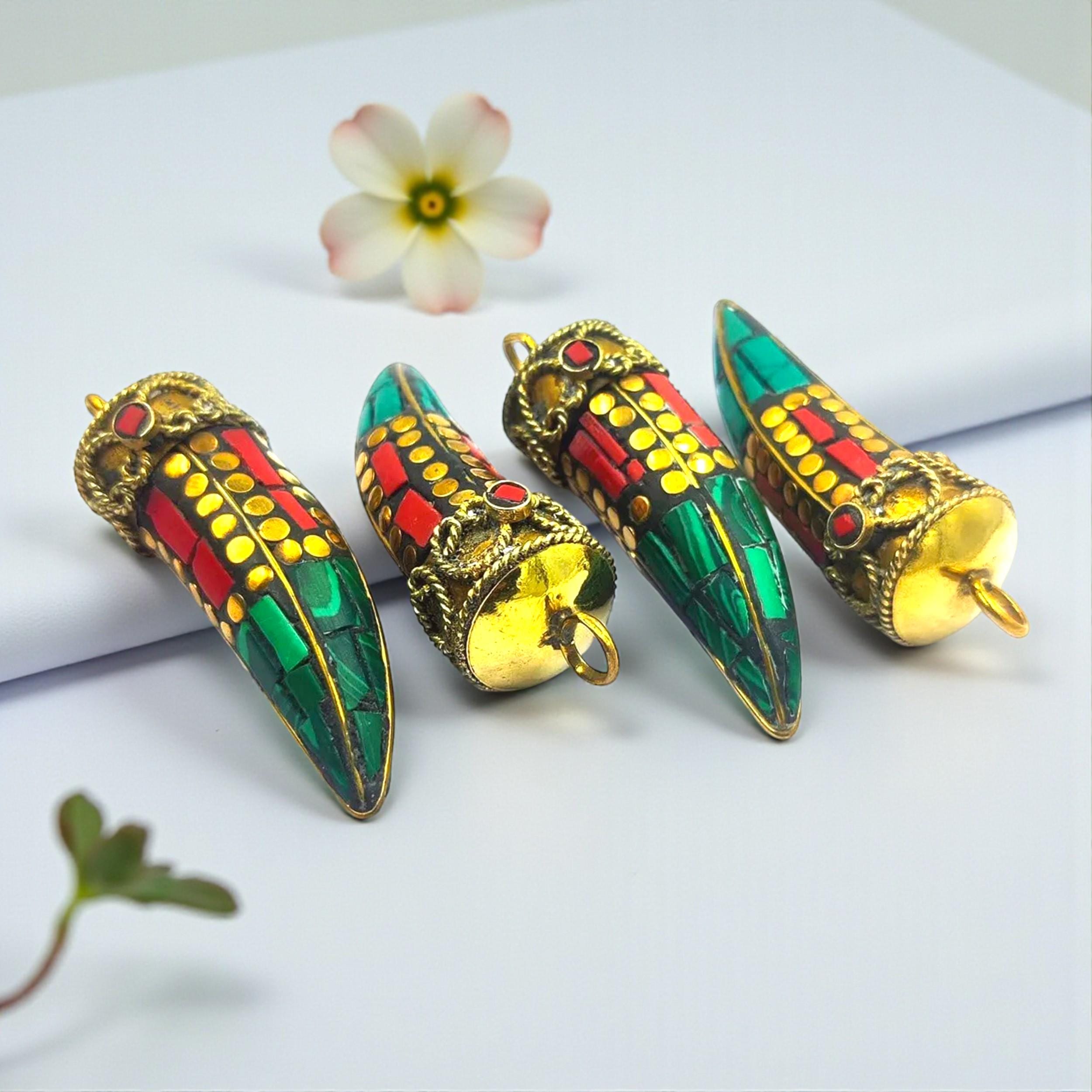 60 Pezzi Connettori Per Ciondoli In Lega Tibetana | Bails Piatti 26x8mm 3 Colori - Foto 3