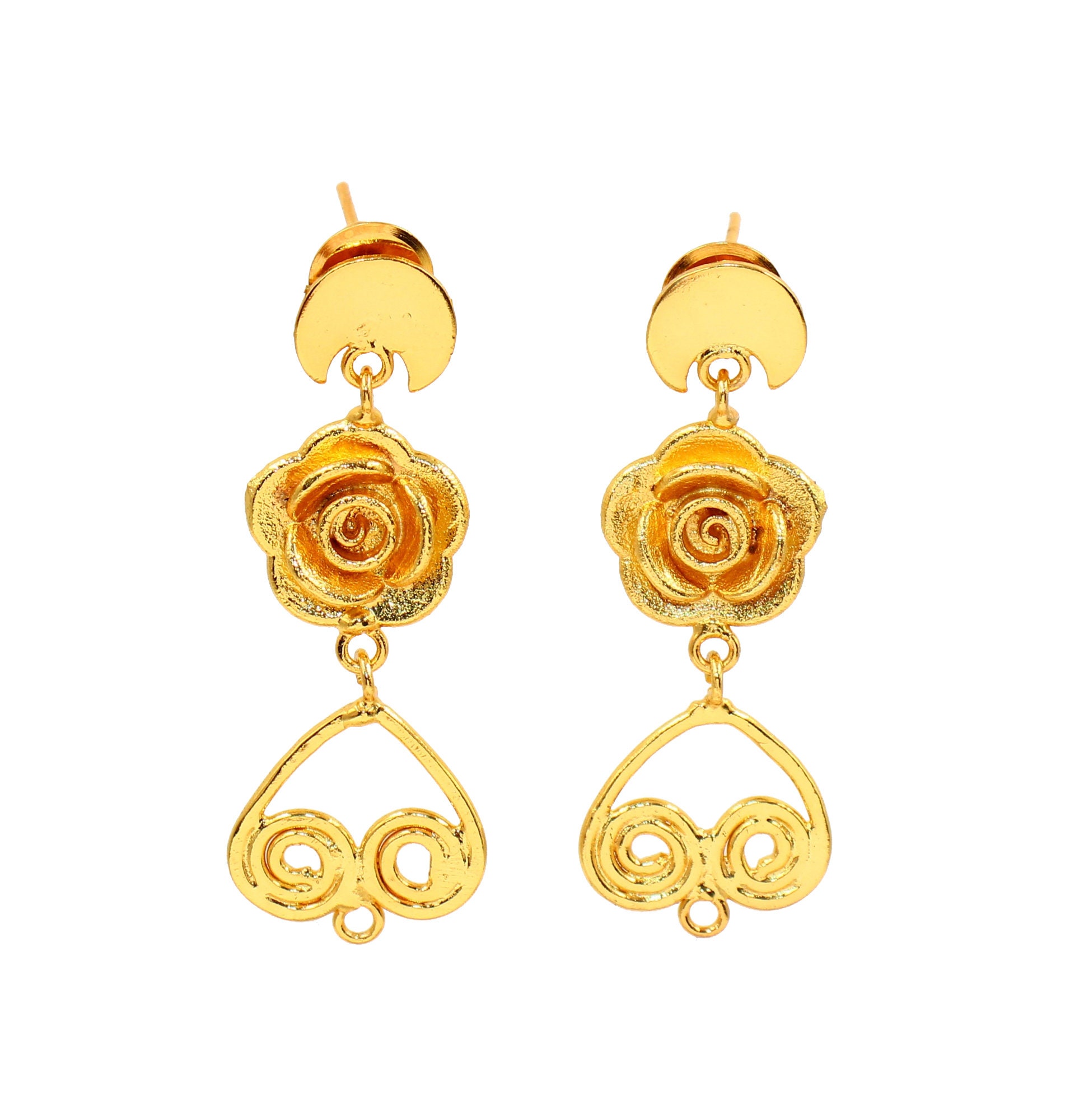 Antique Gold Earring at Rs 8000/pair | सोने की बालियां in Rajkot | ID:  14582360133