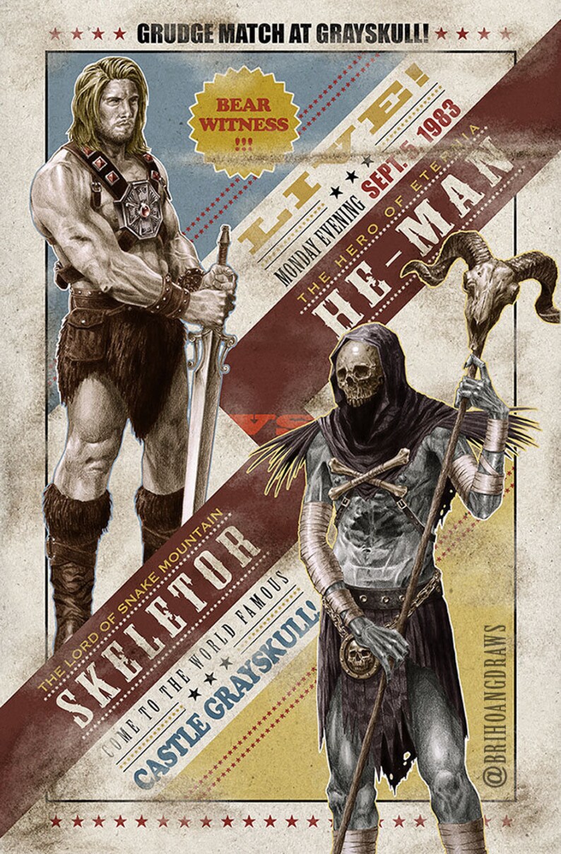 he man fighting skeletor
