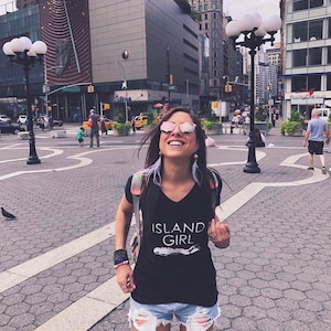 Original Island Girl Tee Since 2014 | Funny Women's Long Island T-Shirt | Soft Summer Beach Shirt
