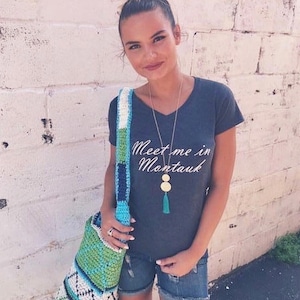 Montauk T-shirt | Long Island T-shirt | Meet me in Montauk T-shirt | Women&#39;s T-shirt | Summer T-shirt | Soft Women&#39;s T-shirt | Beach shirt