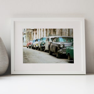 Vintage 1950s cars in Havana, Cuba photography art print |  A fine art photograph for wall, decor or gift by Alexander Nesbitt