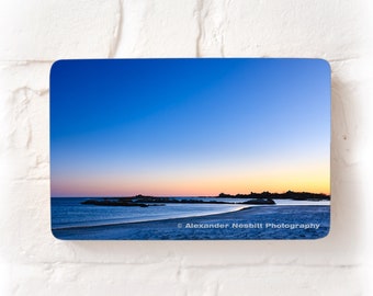 Gooseberry Beach Newport RI Photo Block Art: Baltic Birch Handmade Print