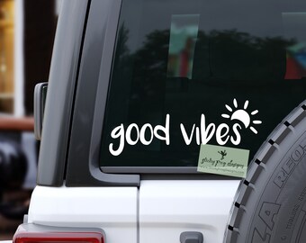 Good Vibes Decal, Good Vibes Only Decal, Adventure Decal, Beach Decal, Good Vibes Sticker, Good Vibes Quote Decal, Laptop Decal, Boho Decal