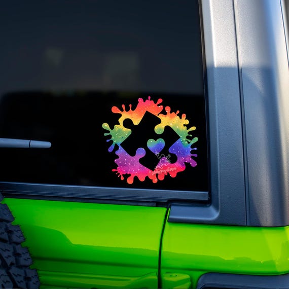 Autism Puzzle Decal for Cars, Tumblers, Laptops and More - Puzzle