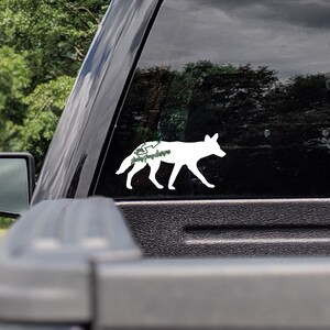 Coyote Decal for Cars, Tumblers, Laptops & More - Coyote Silhouette Sticker - Coyote Hunting Vinyl Window Decal - image 2