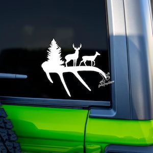 Deer Decal for Cars, Tumblers, and More - Wildlife Vinyl Sticker - Outdoor Enthusiast Gift - Hunting Decal