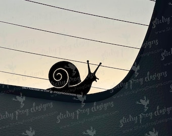 Snail Vinyl Decal – Cute Snail Sticker – Garden Lover Car Decal – Snail Silhouette – Nature Aesthetic Sticker - Whimsical Fairy Gift