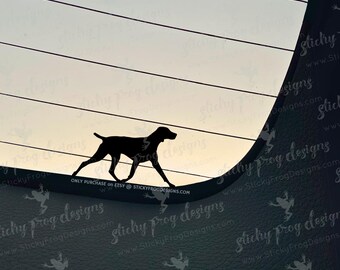 German Shorthaired Pointer Decal – GSP Vinyl Sticker – Hunting Dog Window Decal – Pointer Car Sticker – Bird Dog Decal