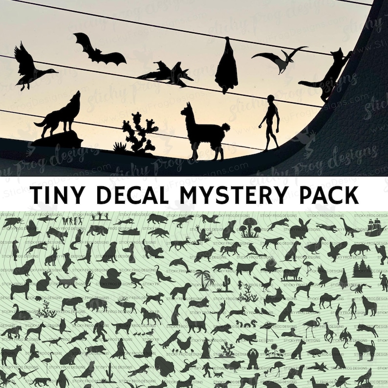 Secret Car Sticker Tiny Car Decal Mystery Pack – Hidden Vinyl Easter Egg Stickers for ...