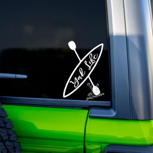 Yak Life Kayaking Decal for Cars, Tumblers, Kayaks and More - Paddle Vinyl Sticker - River Life Window Decal - Kayak Gift
