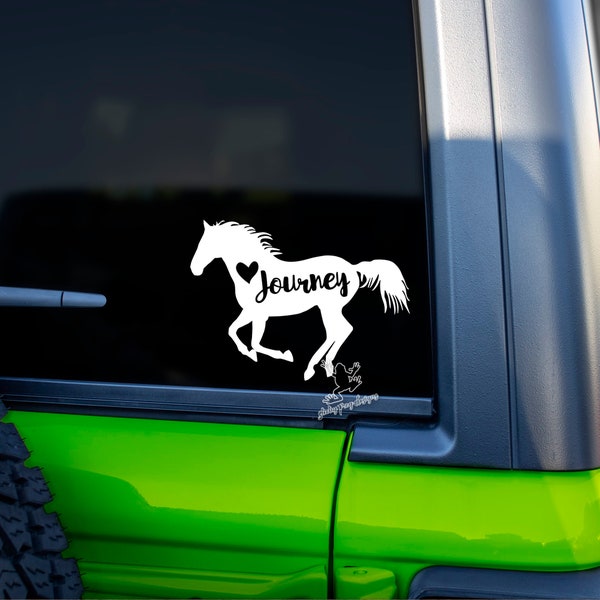 Custom Horse Decal - Personalized Horse Sticker for Cars & Trucks, Tumblers, Laptops and More! - 30+ Colors and Multiple Sizes Availble