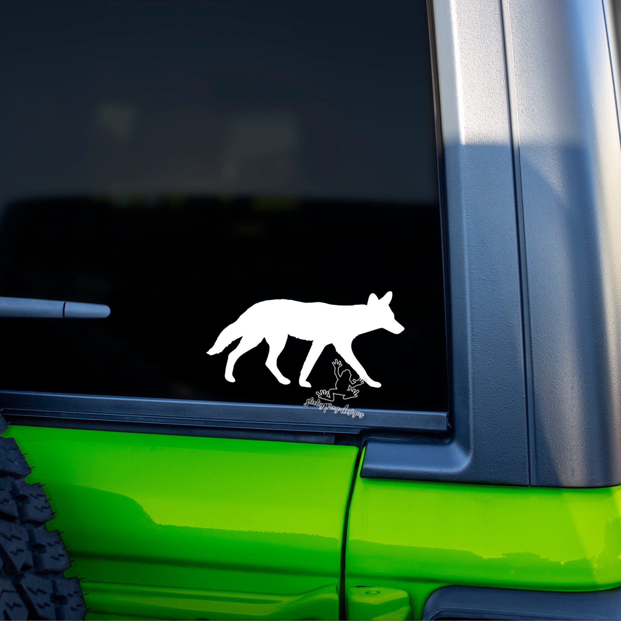 Coyote Decal for Cars, Tumblers, Laptops & More - Coyote Silhouette Sticker - Coyote Hunting Vinyl Window Decal -