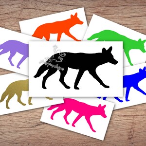 Coyote Decal for Cars, Tumblers, Laptops & More - Coyote Silhouette Sticker - Coyote Hunting Vinyl Window Decal - image 3