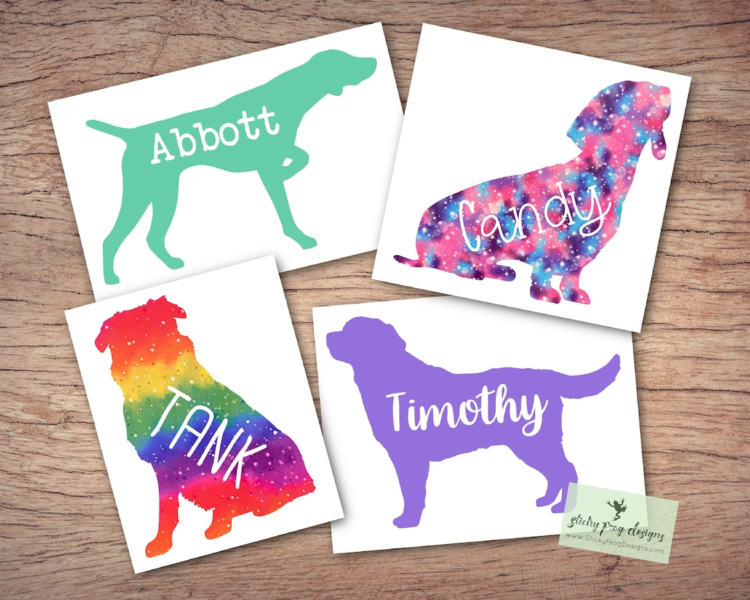 Custom Dog Decal, Custom Dog Sticker, Personalized Dog Decal