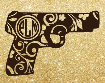 Download Gun monogram decal | Etsy