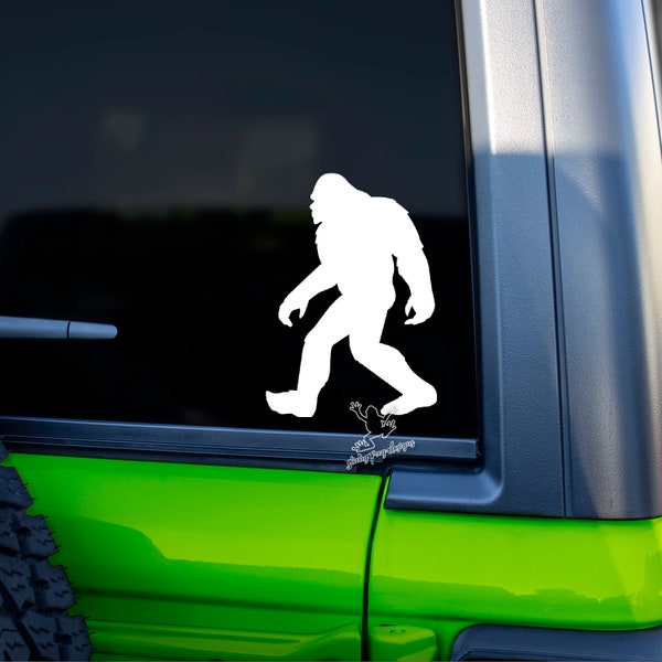 Sasquatch Decal for Cars & Trucks, Tumbler and More - Bigfoot Vinyl Sticker - I Believe Yeti Sasquatch Window Decal - Squatch Bumper Sticker
