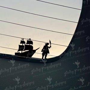 Tiny Pirate Car Decal – Pirate Car Decal - Pirate Ship Window Sticker - Buccaneer Sword Silhouette - Adventure Truck Decal - Nautical Gift