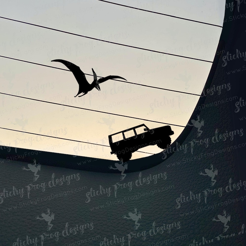 Pterodactyl Decal - Dinosaur Sticker - Jurassic Inspired Decal ...
