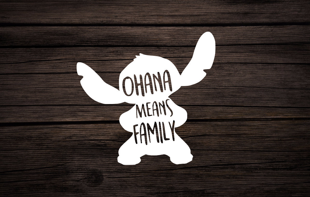 Stich Aufkleber Lilo Stitch Aufkleber Ohana Bedeutet Etsy