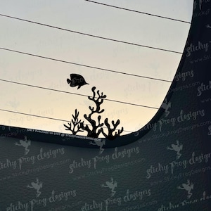 Reef Fish Easter Egg Decal - Custom Reef Sticker - Tiny Bumper Sticker - Hidden 4x4 Decal - Cute Fish Decal - Ocean Theme Car Decor