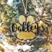 Dog Name Ornament, Dog Ornament, Dog Paw Ornament, Dog Lover Gifts, Personalized Christmas Tree Dog Ornament, Custom Pet Ornament 