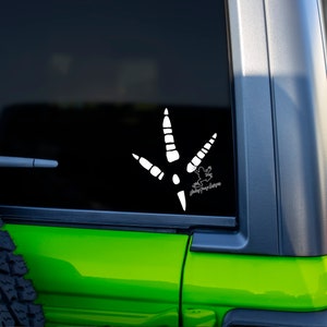 Turkey Track Decal for Cars & Trucks, Tumblers and More! - Turkey Hunting Vinyl Sticker - Hunting Gift - Turkey Hunter Truck Decal