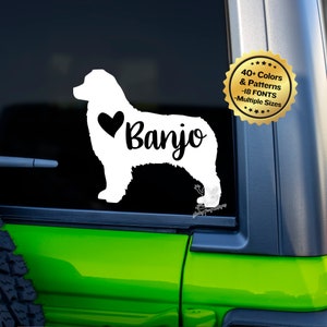 Australian Shepherd Decal for Cars, Tumblers, Laptops and More - Personalized Aussie Name Decal - Dog Vinyl Sticker - Aussie Mom Gift