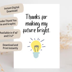 PDF IMPRIMIBLE 2 en 1 + ¡Pósteres ADICIONALES! Tarjeta "El Futuro es Brillante" de la Semana de Agradecimiento a Padres e Hijos y Maestros. Descarga instantánea en PDF.