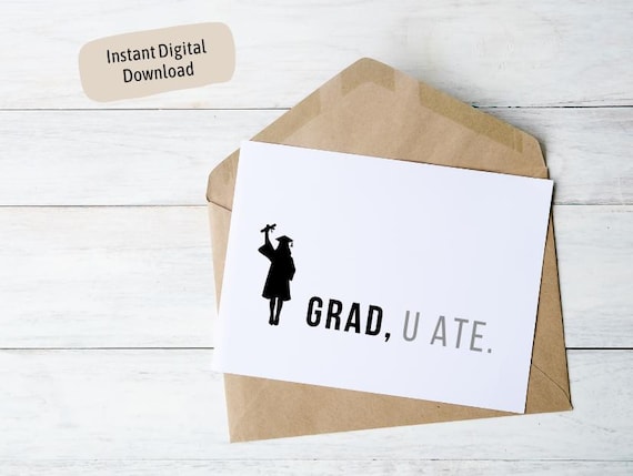 cheap grad cards Script Graduation Announcement The interior of this Pictura Chester Bentley graduation card design reads Musical Graduation Card For Anyone.