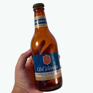 Rare Vintage Old Vienna Beer Bottle – O’Keefe’s Great Beer – 12 oz Dark Amber Collectible – Brewed in Canada