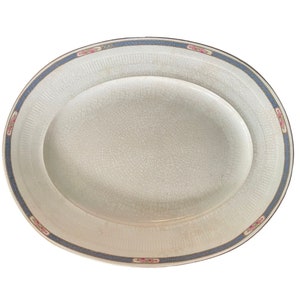 Antique WH Grindley Kendal Oval Ironstone Platter | Georgian Ivorie | Rare English China | Vintage Kitchen Decor | Gift